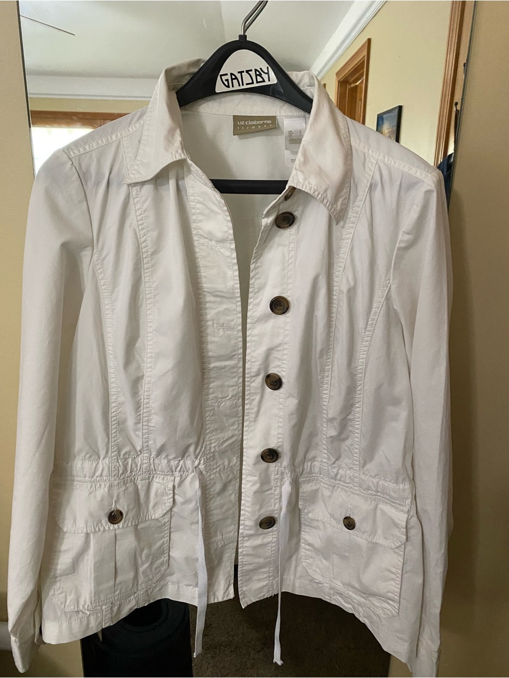 Liz Claiborne Sport Drawstring-Waist Utility Jacket